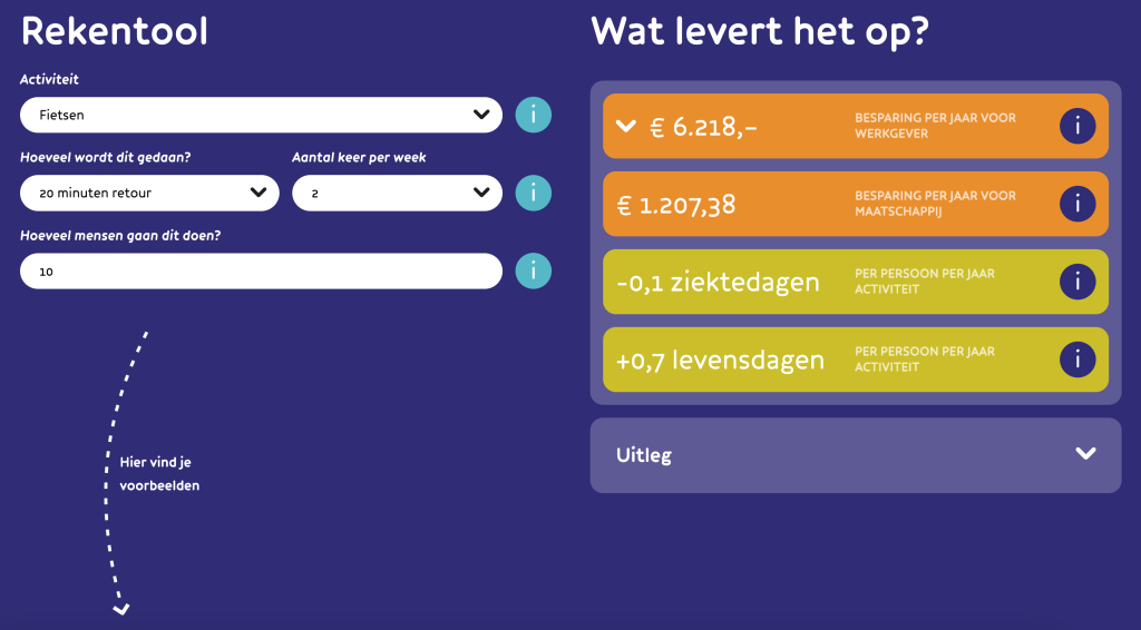 Rekentool werken in beweging